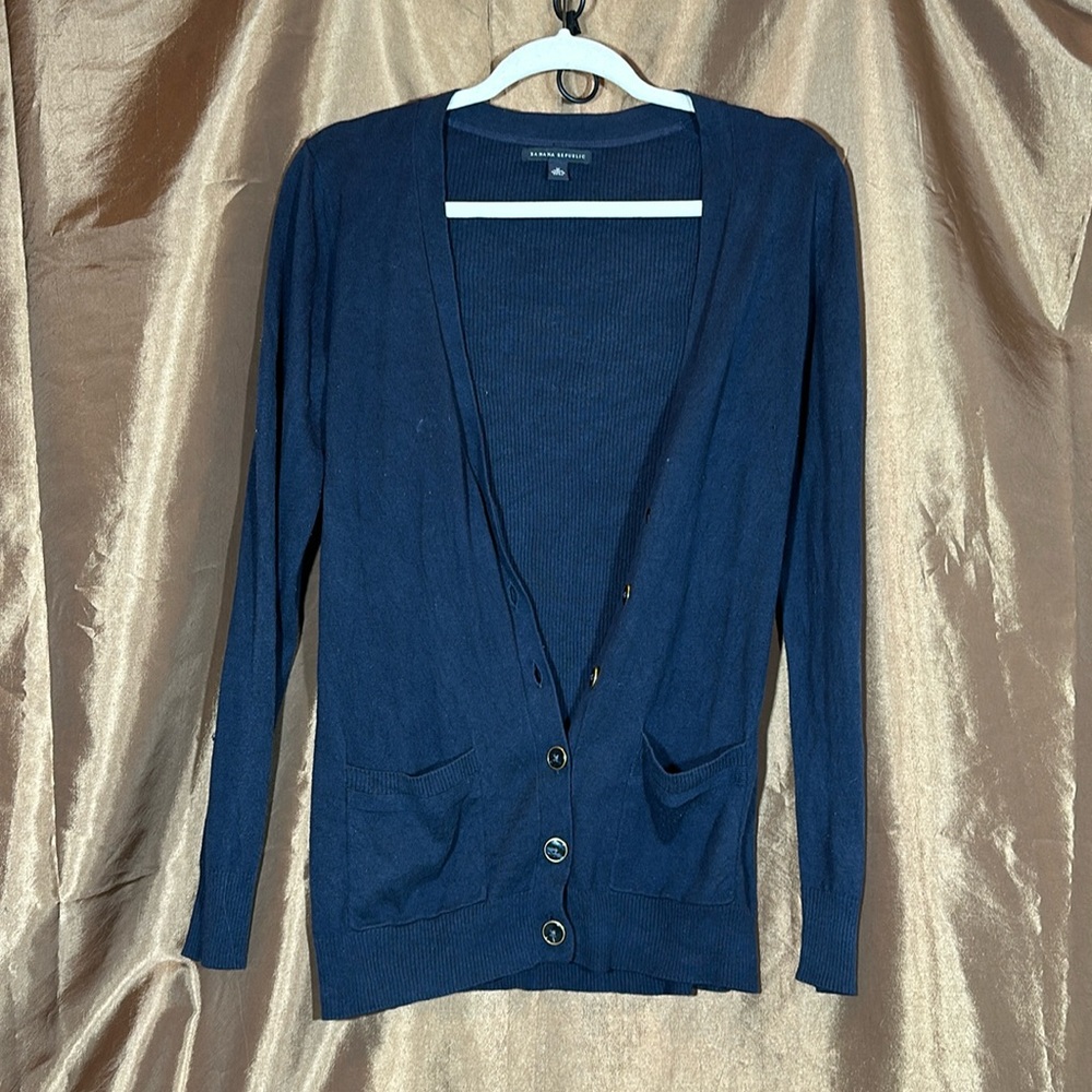 Banana Republic Navy Blue Cardigan